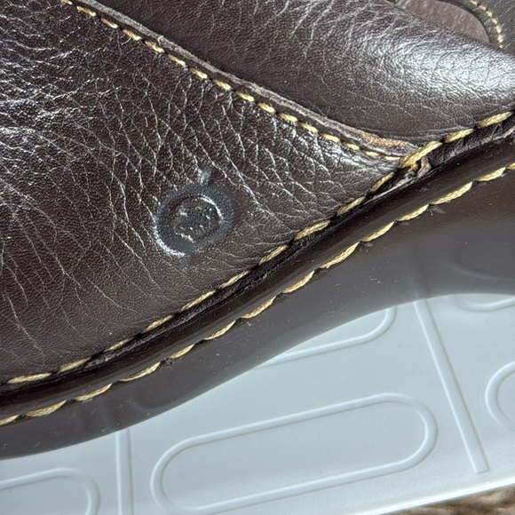 (Z2) Born brown leather mule clogs - Size 7 women - Picture 2 of 15